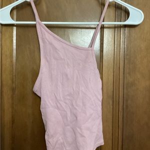 Urban Outfitters asymmetrical straps pink tank top